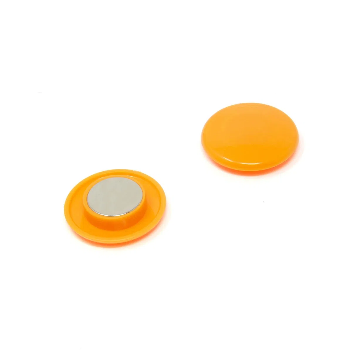 Magnete Per Ufficio Di Pianificazione Arancione Ad Alta Potenza Per Frigorifero, Lavagna, Tabellone, Mobile In Archiviazione - 40mm Dia x 11mm Alto - Confezione Di 120