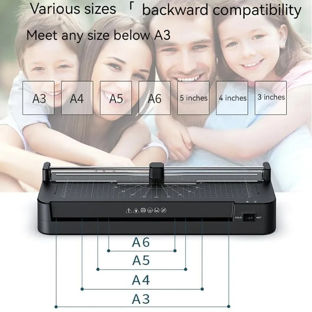 Macchina plastificatrice multifunzione A3, laminatrice A3, macchina plastificatrice per ufficio, macchina fotografica per la casa