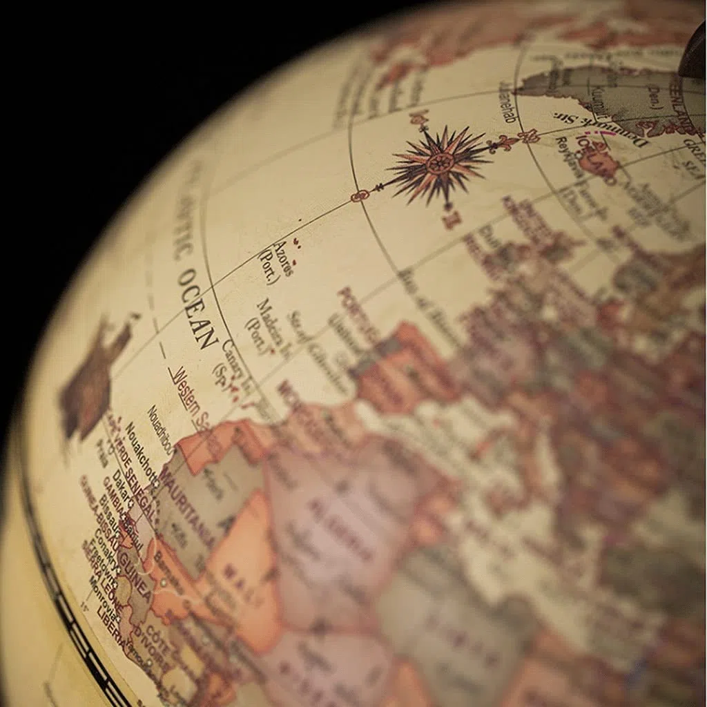 Innovativo globo retrò con supporto, mappamondo geografico educativo per bambini e adulti, decorazione per la casa - Ultimo stile educativo divertente