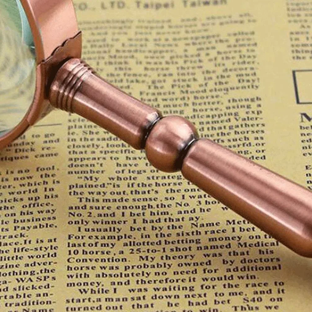 Lente d'Ingrandimento Portatile in Bronzo ad Alta Definizione per Anziani, Speciale per la Lettura, espandibile per Anziani, Lente d'Ingrandimento Portatile