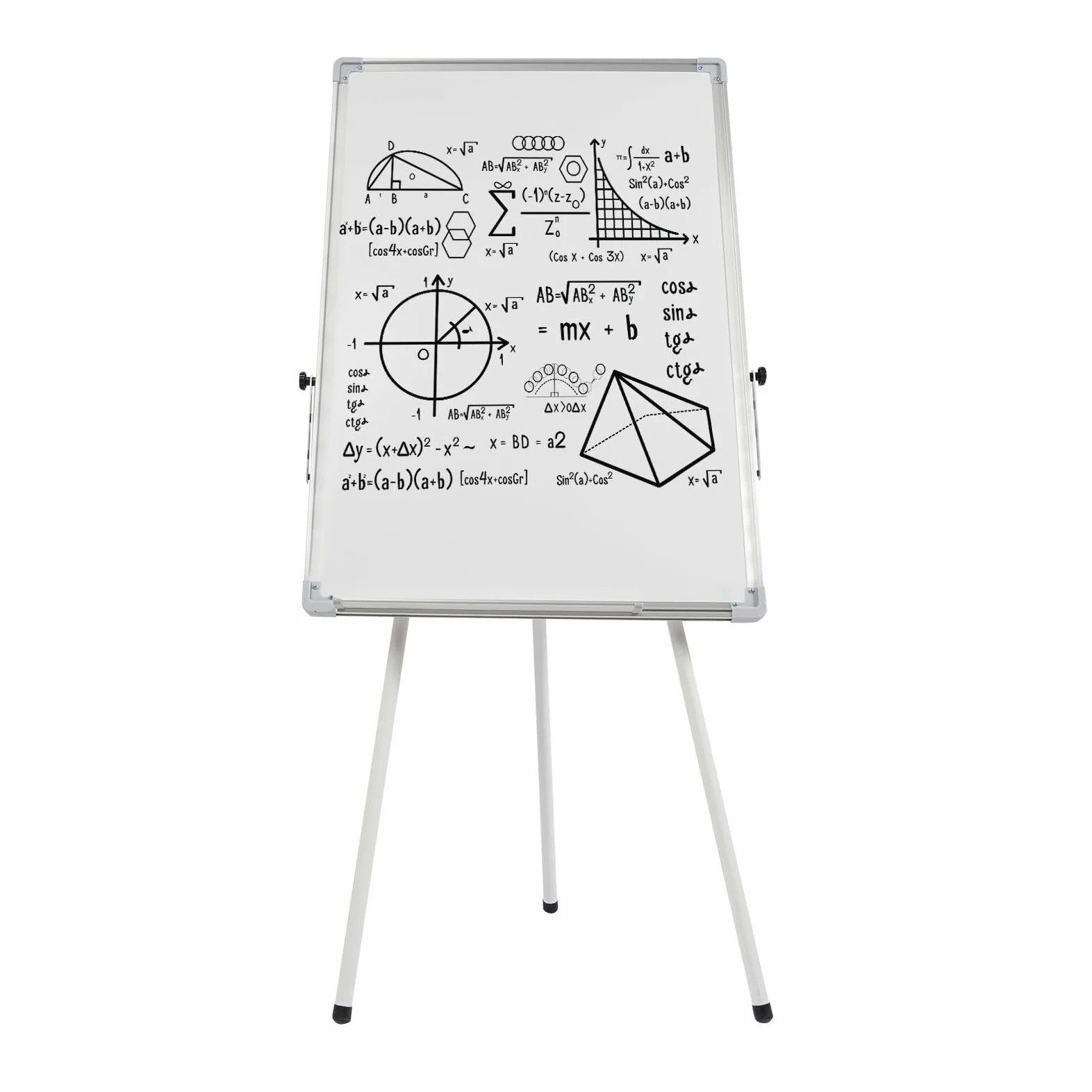 Lavagna a fogli mobili, 61 x 91,4 cm, supporto per lavagna magnetica, portatile, lavabile, con supporto per casa, ufficio, scuola