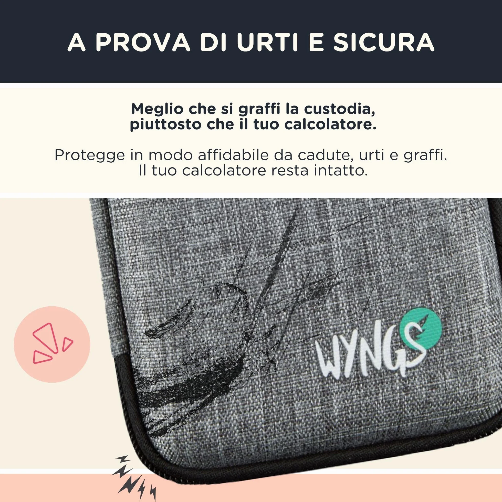 CALCUSO Pacchetto Base grigio chiaro con Calcolatrice TI Nspire CX II-T