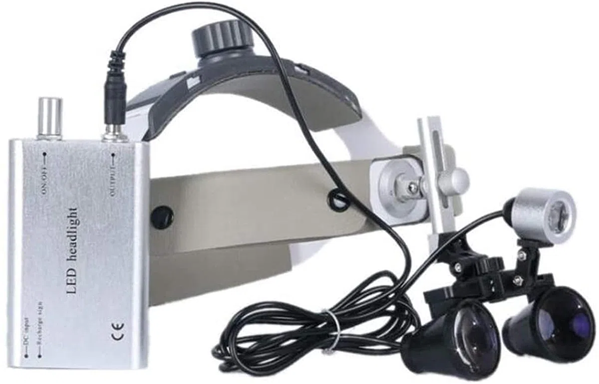 Lente di ingrandimento Lenti di ingrandimento Lente di ingrandimento con fascia, Lente di ingrandimento digitale portatile, Lente di ingrandimento dentale Luce Controllo dell'impianto del canale radic