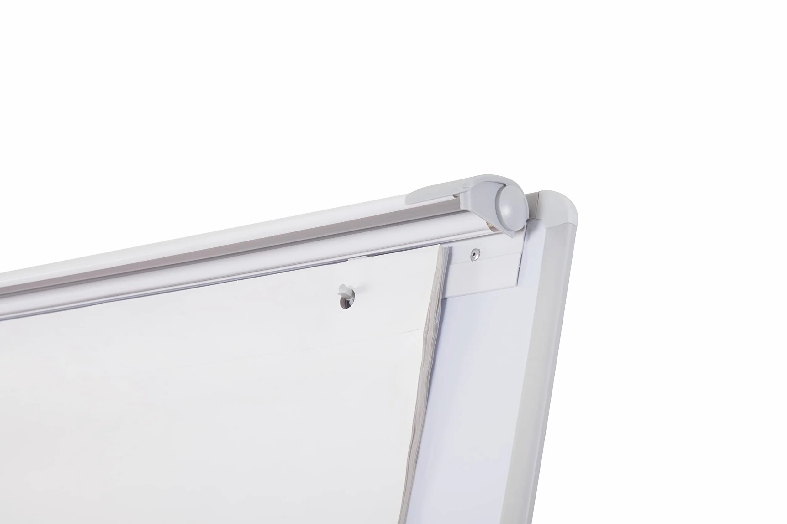 Bi-Office Lavagna Portablocco, Cavalletto Treppiedi Non Magnetico, Cornice in Grigio, Dimensioni Pannello Euro 700 x 1000 mm