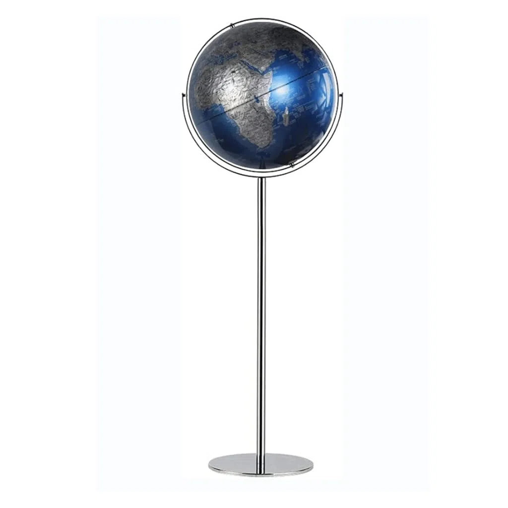 Globo terrestre, Decorazione for La Casa, Marcatura Di Testo Chiaro(E)