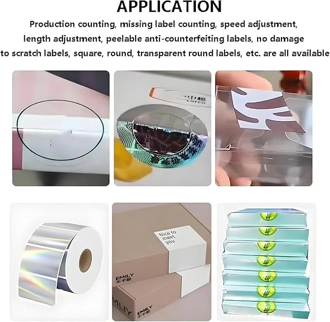 Etichettatrice semiautomatica con applicazione ad angolo retto pelabile per prodotti quadrati