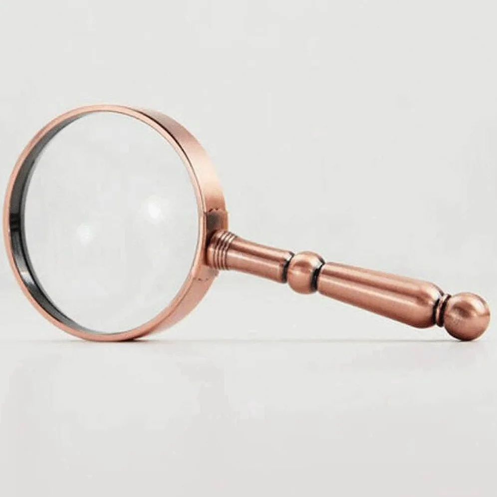 Lente d'Ingrandimento Portatile in Bronzo ad Alta Definizione per Anziani, Speciale per la Lettura, espandibile per Anziani, Lente d'Ingrandimento Portatile