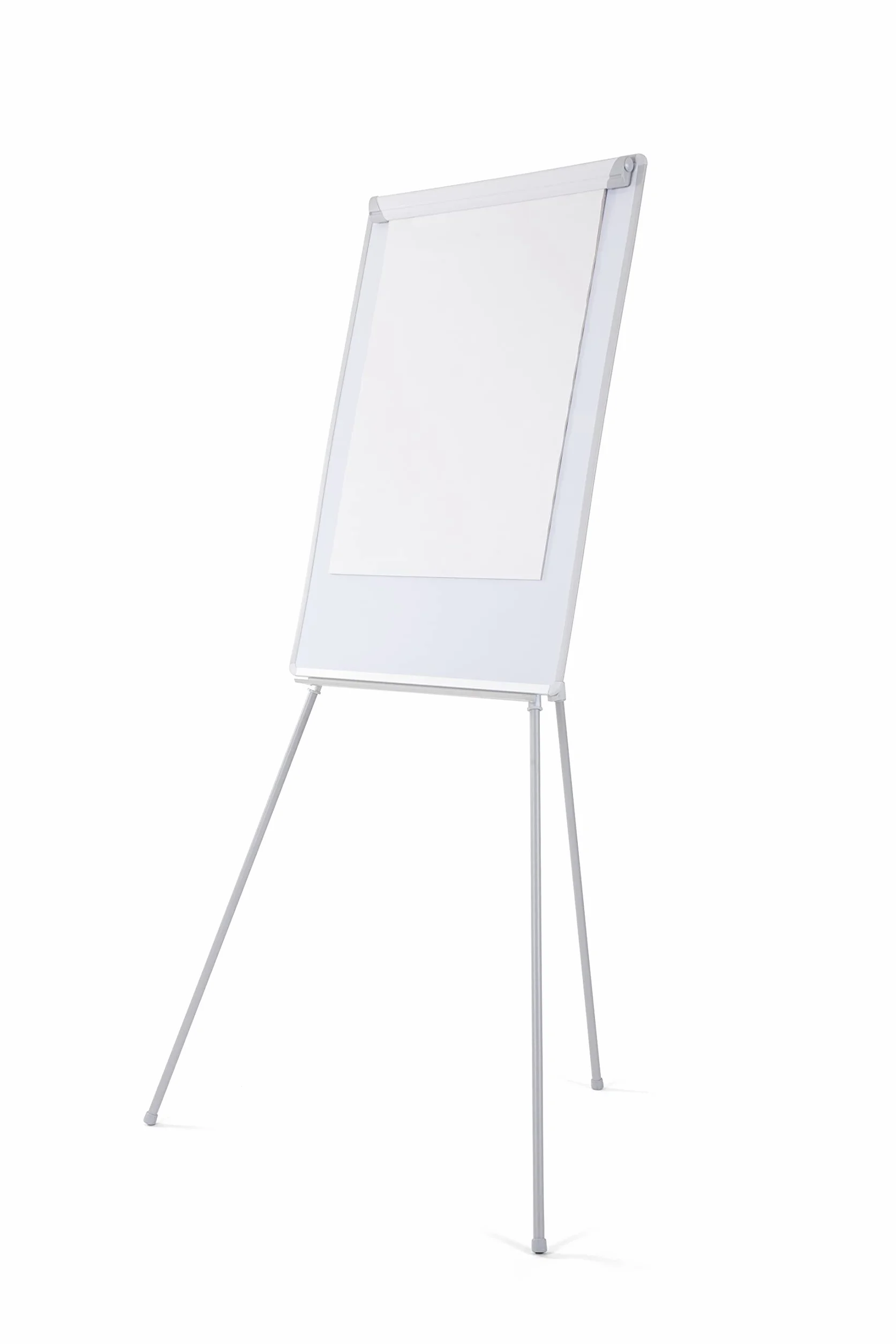 Bi-Office Lavagna Portablocco, Cavalletto Treppiedi Non Magnetico, Cornice in Grigio, Dimensioni Pannello Euro 700 x 1000 mm