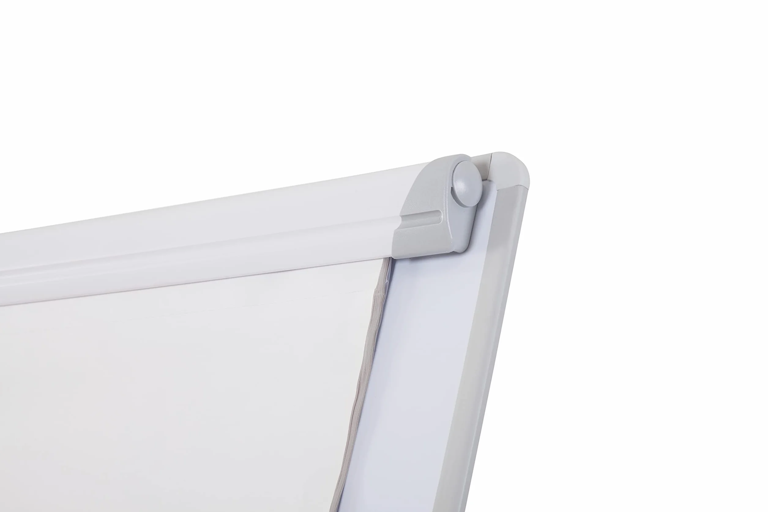 Bi-Office Lavagna Portablocco, Cavalletto Treppiedi Non Magnetico, Cornice in Grigio, Dimensioni Pannello Euro 700 x 1000 mm