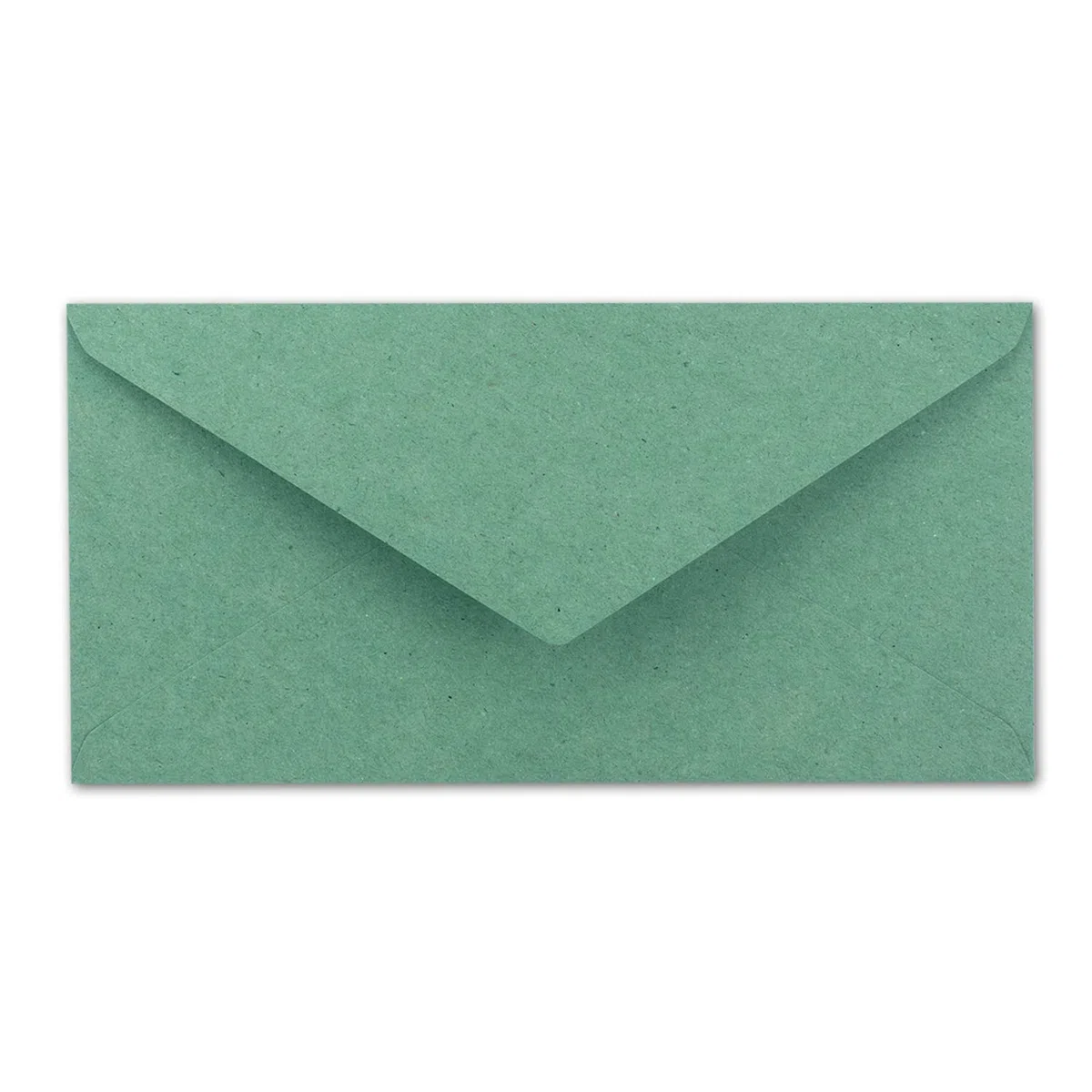 Neuser 500 buste vintage foderate in oro, formato DIN lungo, 110 x 220 mm, carta kraft eucalipto (verde) riciclata, con incollaggio a umido