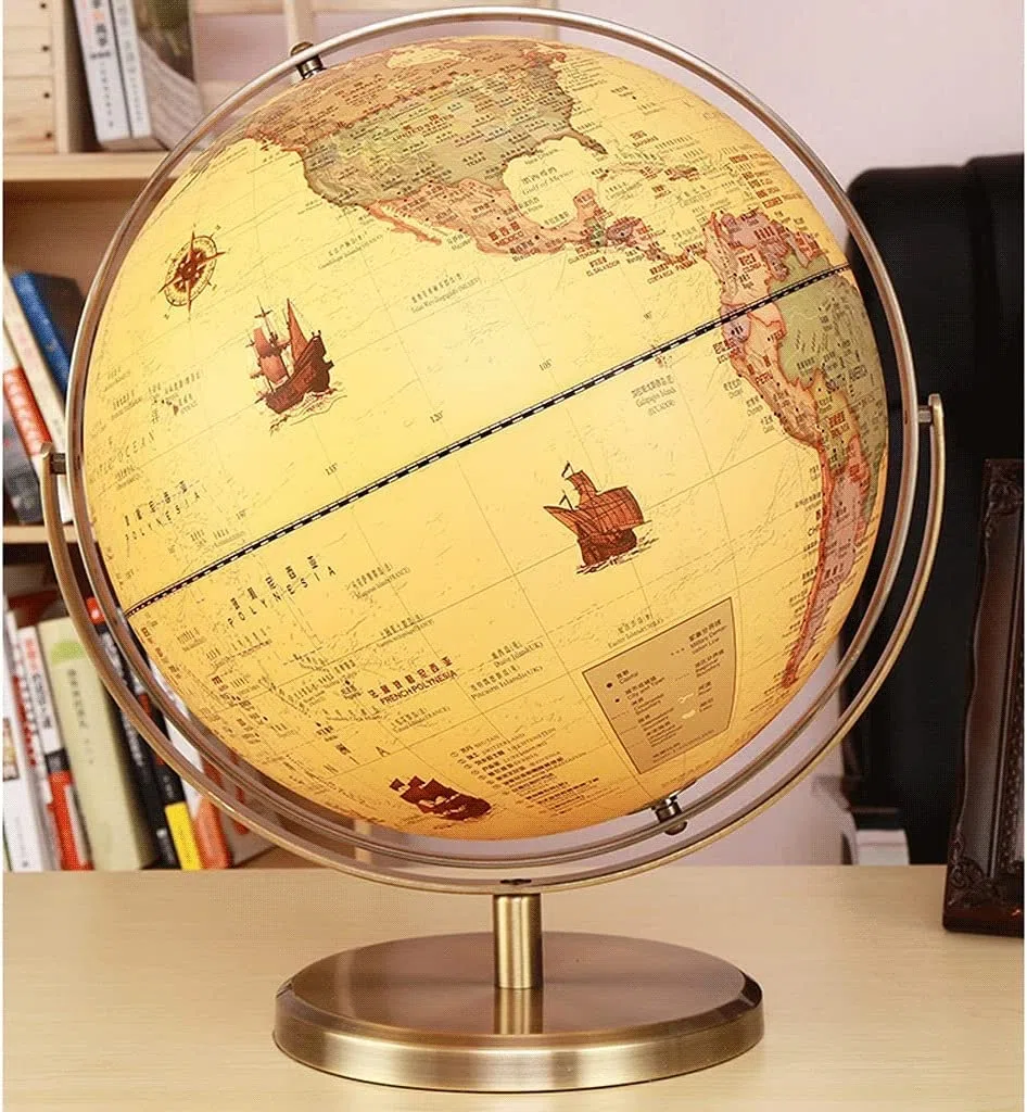 Globo terrestre, Con Supporto Globo Rotante A 720°(25cm)