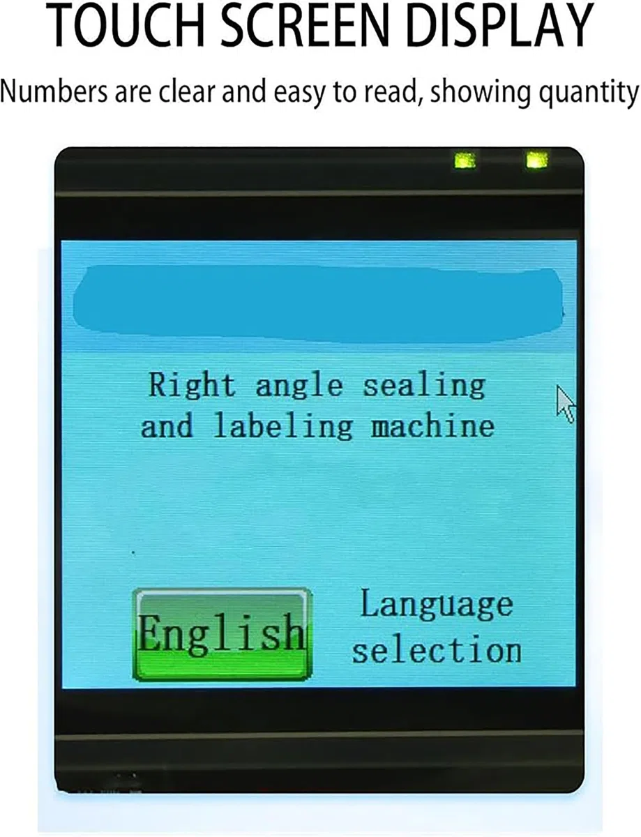 Etichettatrice Automatica ad Angolo retto 2 in 1 + Etichettatrice pelabile, Etichettatrice ad Angolo - Regolazione velocità/Lunghezza, Touch Screen + Corpo in Metallo